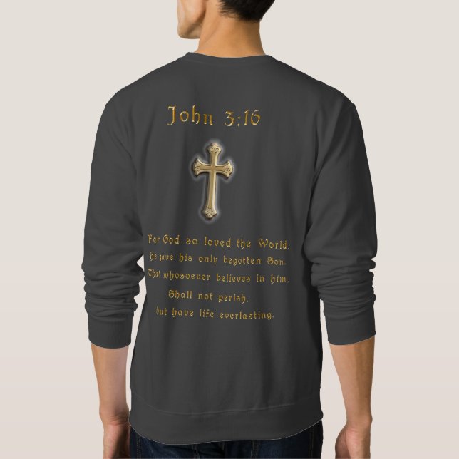 John 3:16 sweatshirt (Back)