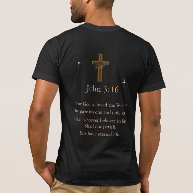 John 3:16 T-Shirt (Back)