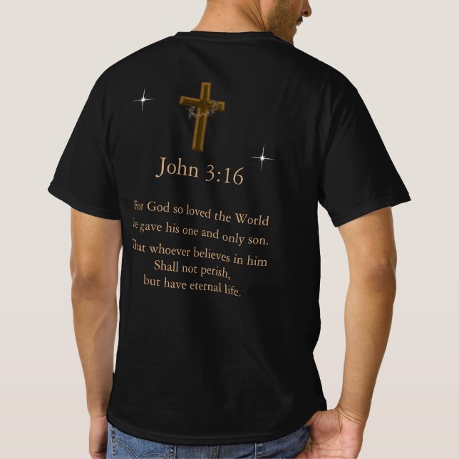 John 3:16 T-Shirt (Back)