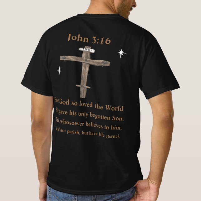 John 3:16 T-Shirt (Back)