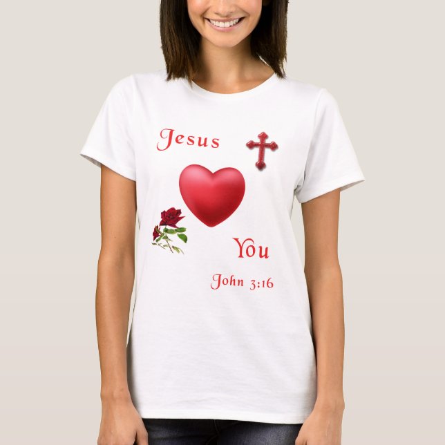 John 3:16 T-Shirt (Front)