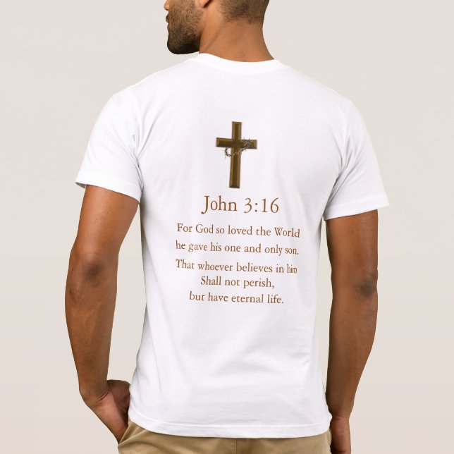 John 3:16 T-Shirt (Back)