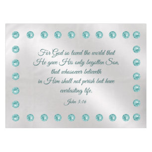 John 3:16   tablecloth