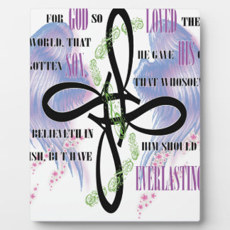 John 3:16 tattoo design plaque