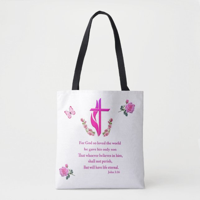 John 3:16 tote bag (Front)