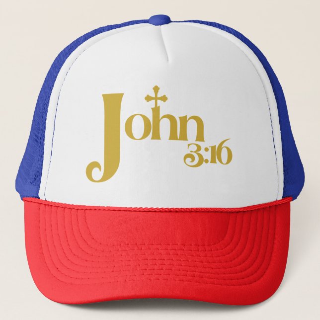 John 3:16 trucker hat (Front)
