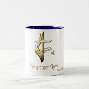 John 3:16 Two-Tone coffee mug