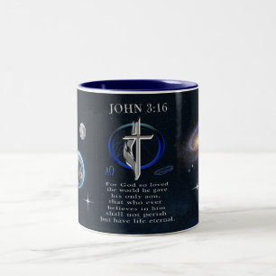 John 3:16 Two-Tone coffee mug