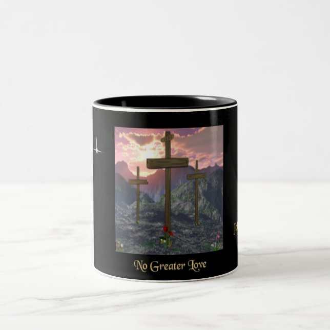 John 3:16 Two-Tone coffee mug (Center)