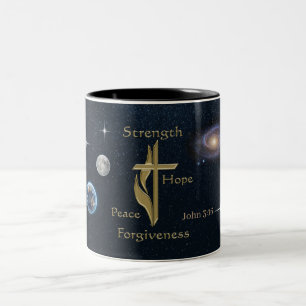 John 3:16 Two-Tone coffee mug