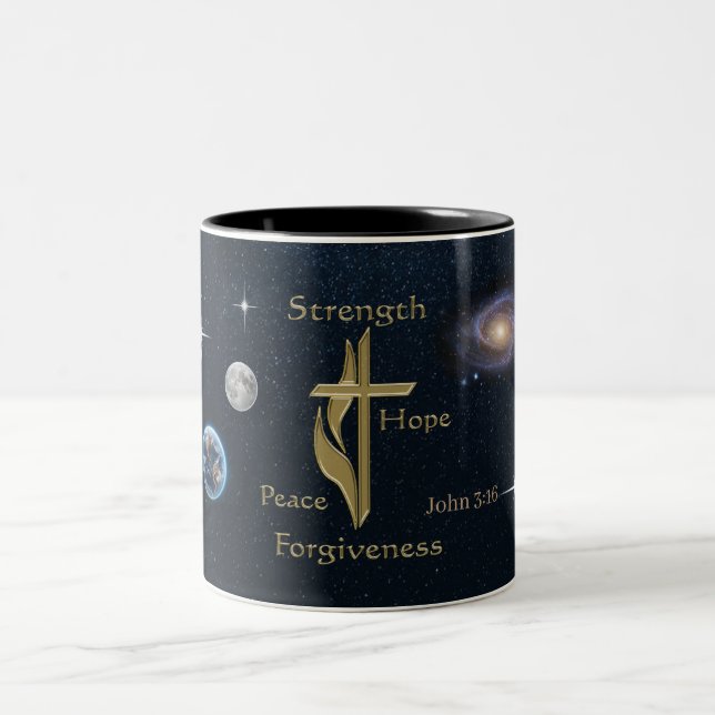 John 3:16 Two-Tone coffee mug (Center)