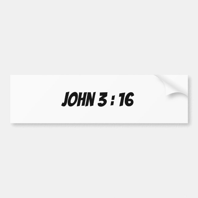 John 3 :16 verse sticker (Front)