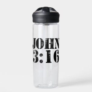 John 3:16  water bottle