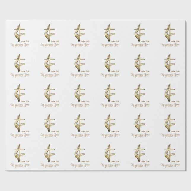 John 3:16 wrapping paper (Flat)