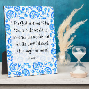 John 3:17 Plaque
