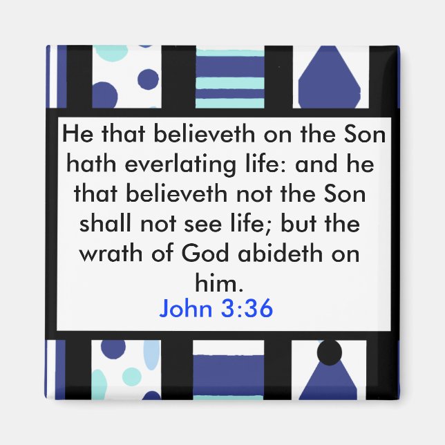 John 3:36 magnet (Front)