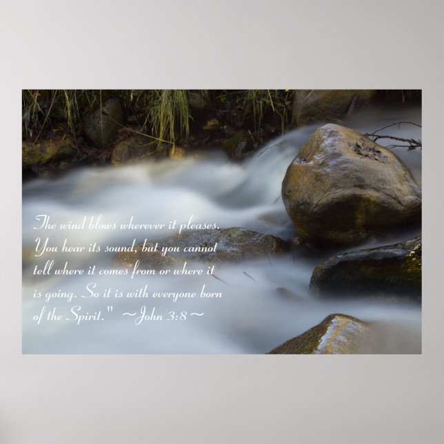 John 3:8 Poster (Front)