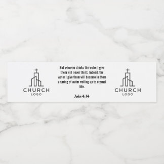 John 4:14 Water Label