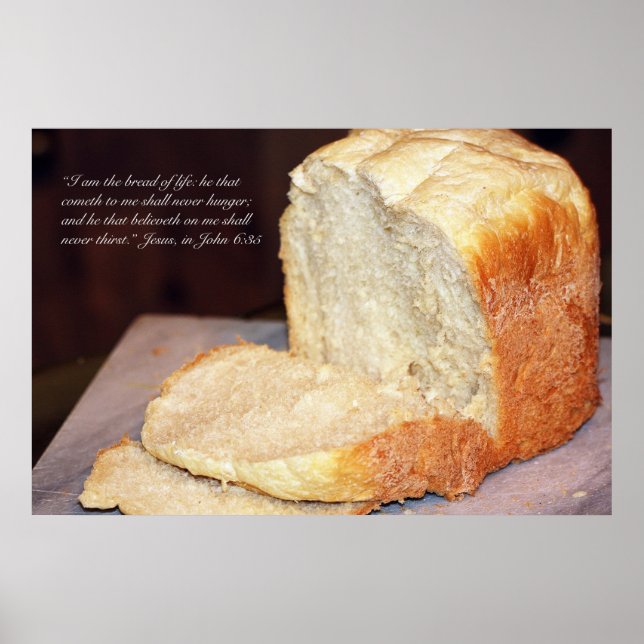 John 6:35 Scripture Poster (Front)