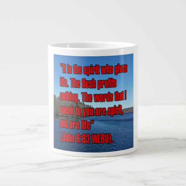 John 6:63 WEBU Mug (Front)