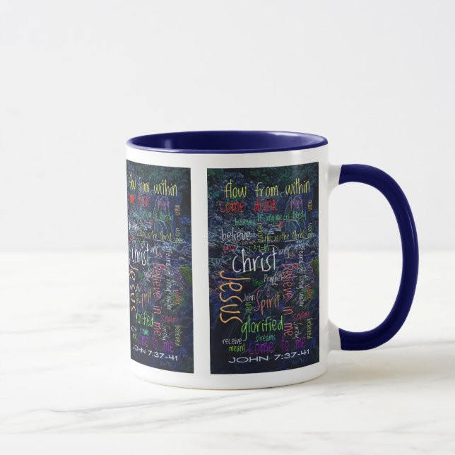 John 7:37-41 Waterfall... Mug (Right)