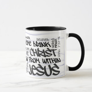 John 7:37-41 White Water Mug