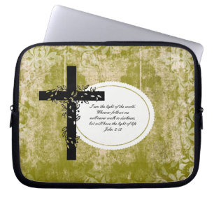 John 8:12 Laptop or Netbook Carrier Sleeve