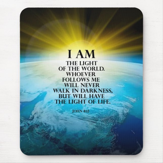 John 8:12 mouse pad (Front)