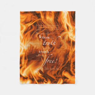 John 8:31-32 fleece blanket