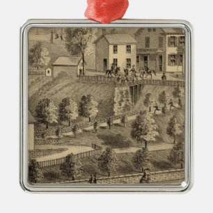 John A Wood and Son, coal harbour and tow boats Metal Ornament