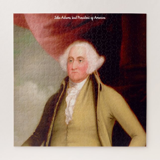 John Adams 2nd President of America. Jigsaw Puzzle (Vertical)