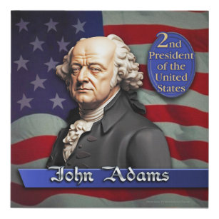 John Adams: 2nd President of the United States Faux Canvas Print