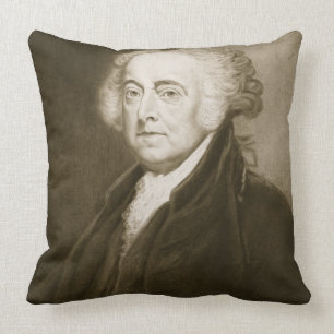 John Adams, 2nd President of the United States of Cushion