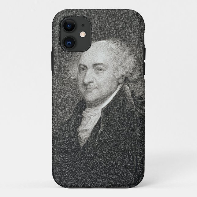 John Adams, engraved by James Barton Longacre (179 Case-Mate iPhone Case (Back)