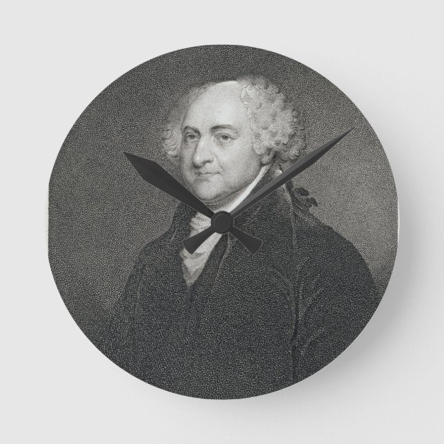 John Adams, engraved by James Barton Longacre (179 Round Clock (Front)