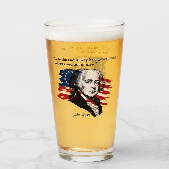 John Adams Glass (Front Filled)