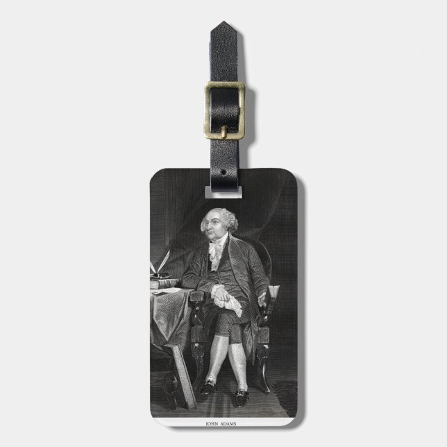John Adams Luggage Tag (Front Vertical)