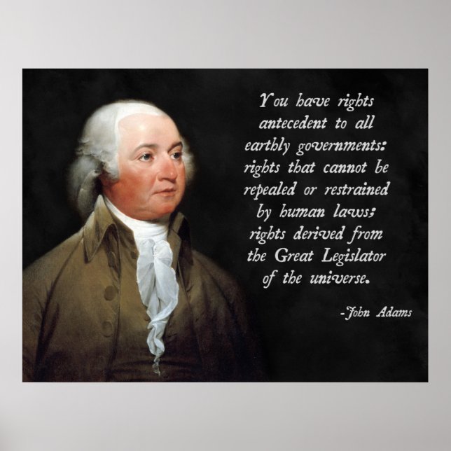 John Adams Natural Law Poster (Front)