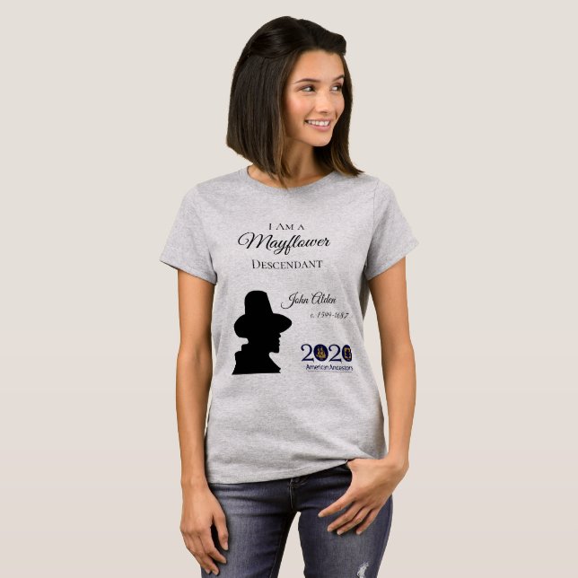 John Alden Mayflower Descendant Women's T-shirt (Front Full)