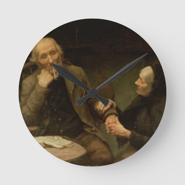 John Anderson, My Jo, 1894 (oil on canvas) Round Clock (Front)