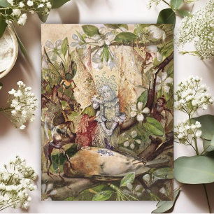 John Anster Fitzgerald - The Death of the Robin Postcard