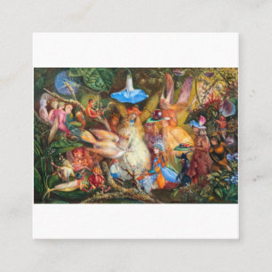 John Anster Fitzgerald The Fairies Favourite 1860 Square Business Card