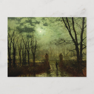 John Atkinson Grimshaw -  At The Park Gate Postcard