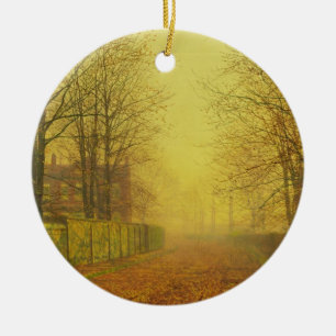 John Atkinson Grimshaw Evening Glow, c.1884 (oil Ceramic Tree Decoration