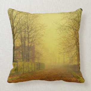 John Atkinson Grimshaw Evening Glow, c.1884 (oil Cushion