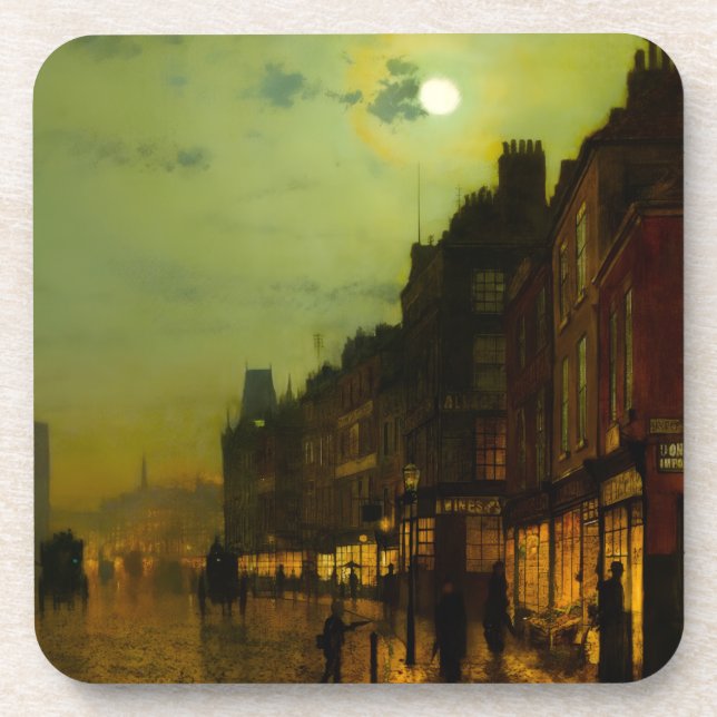 John Atkinson Grimshaw Glasgow Docks Coaster (Front)