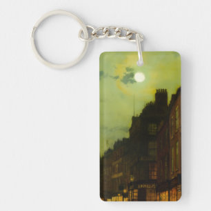 John Atkinson Grimshaw Glasgow Docks Key Ring
