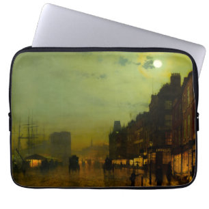 John Atkinson Grimshaw Glasgow Docks Laptop Sleeve