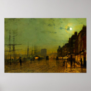 John Atkinson Grimshaw Glasgow Docks Poster