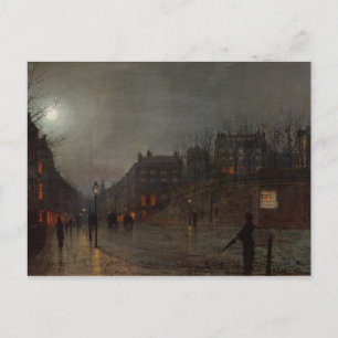 John Atkinson Grimshaw   Going Home at Dusk, 1882 Postcard